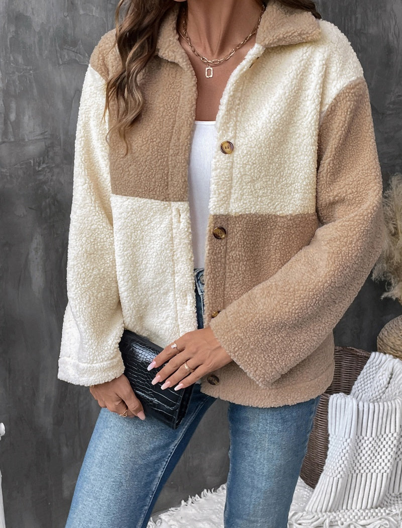 Button-Up Textured Jacket