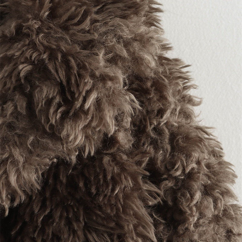 Fluffy Faux Fur Coat