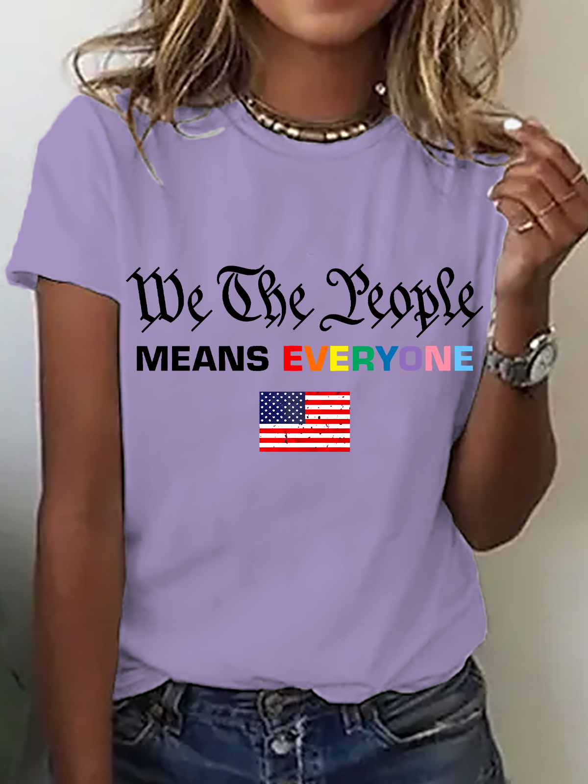 We The People Means Everyone Cotton T-Shirt