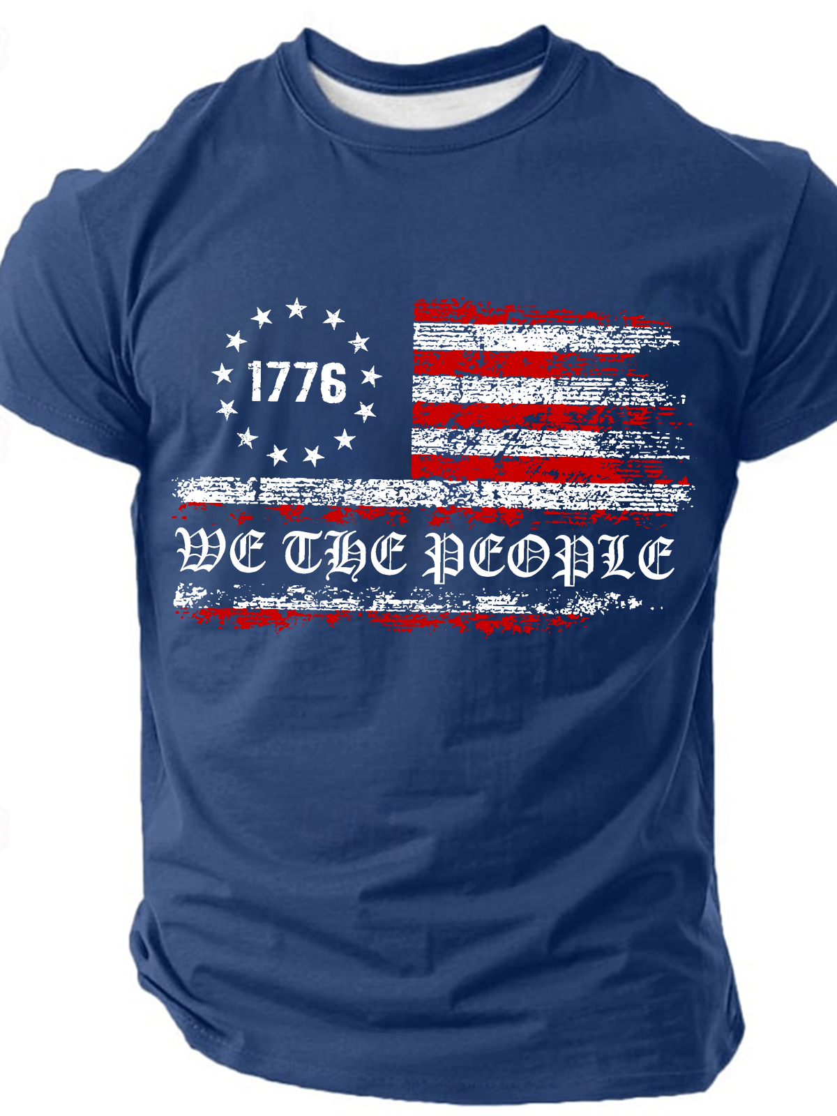 We The People,American Patriotic ,1776 Us Flag Cotton T-Shirt