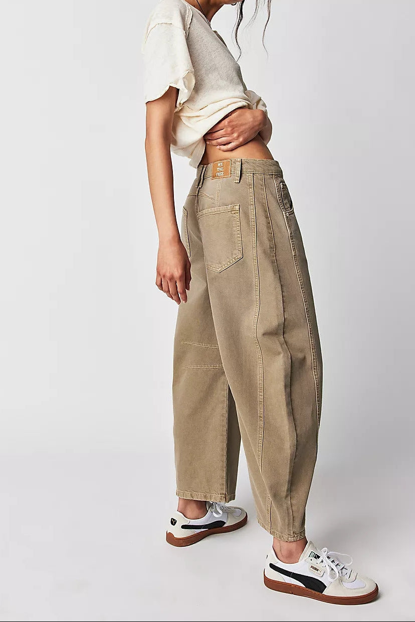 Women's Wide Leg Denim Pants | Relaxed Straight Leg Jeans