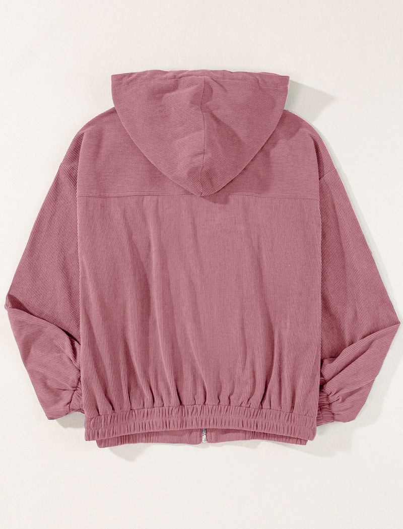 Zip-Up Casual Hoodie Jacket