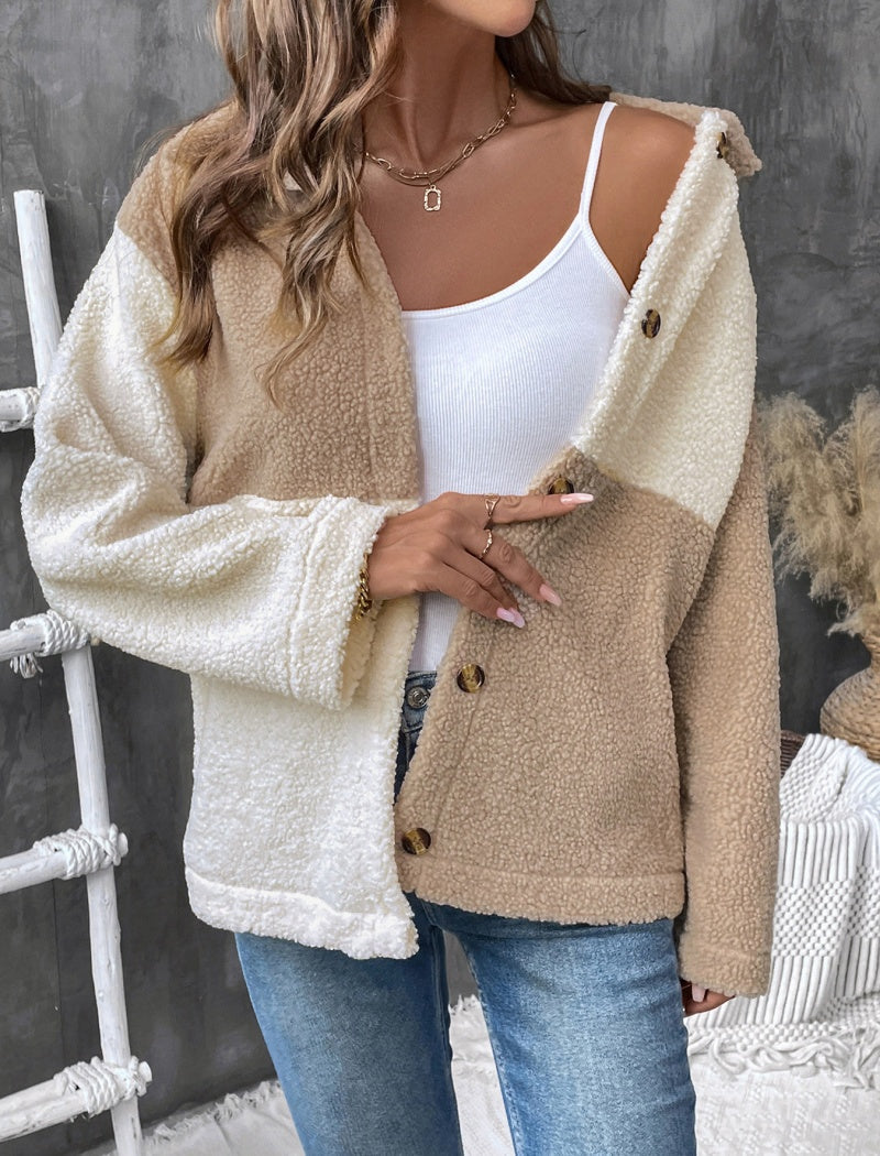 Button-Up Textured Jacket