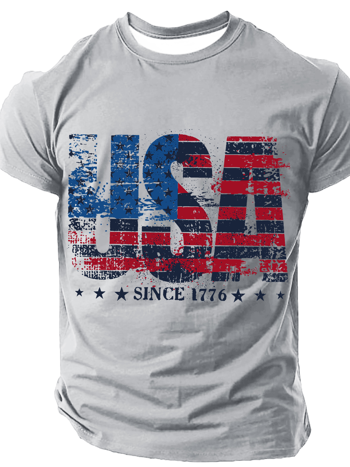 1776 Patriotic Independence Day Vintage Cotton T-Shirt