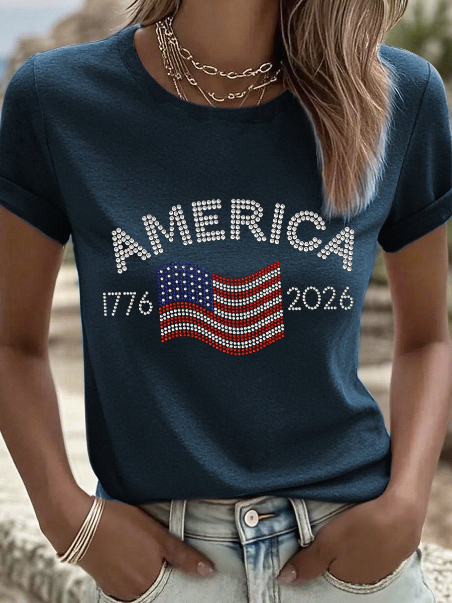 Women's 250 Printed Casual T-Shirt