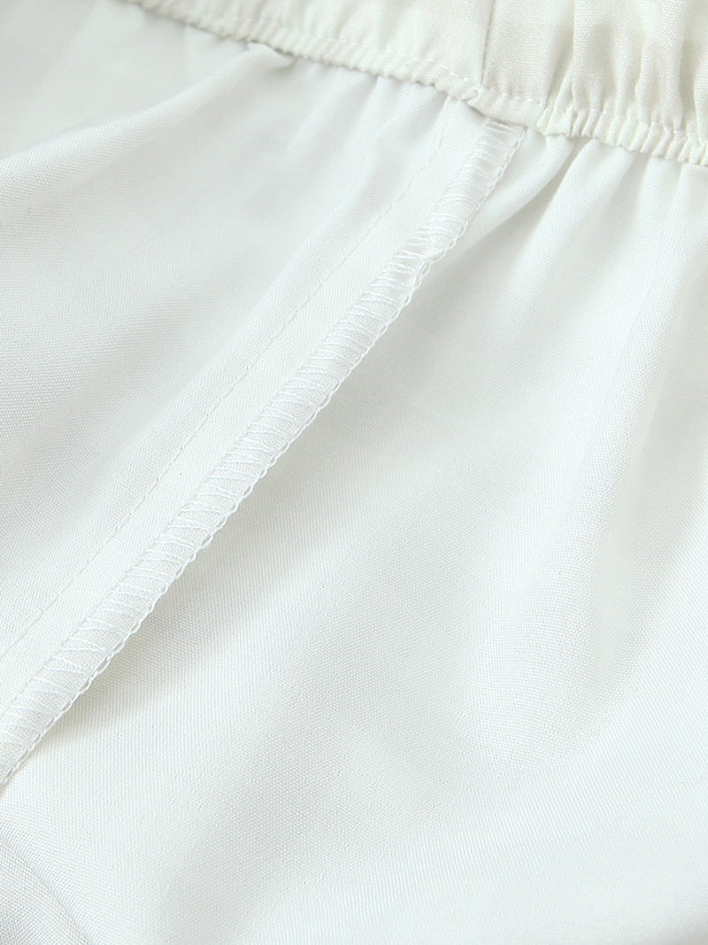 Gingham Side-Bow Pants