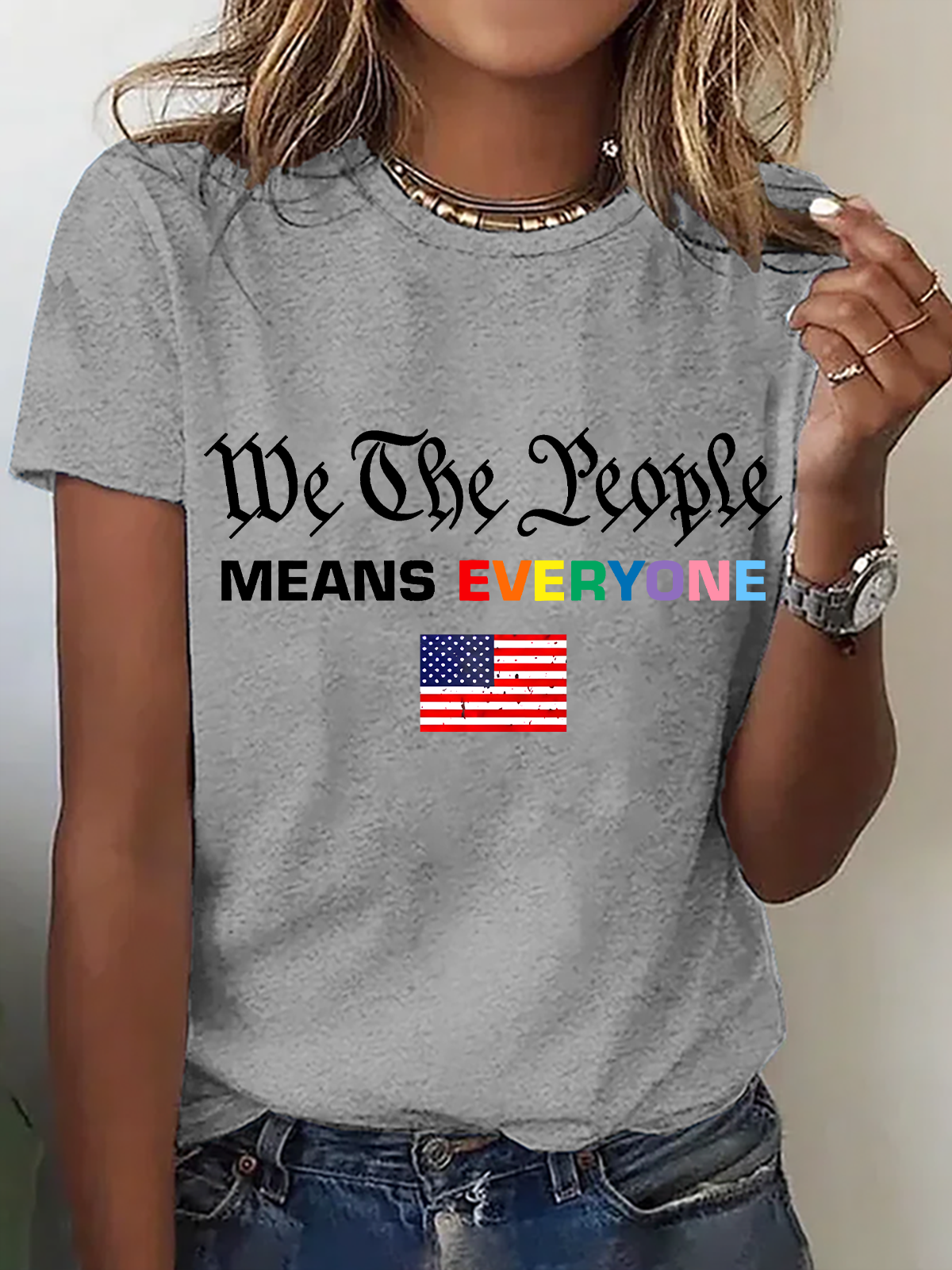We The People Means Everyone Cotton T-Shirt