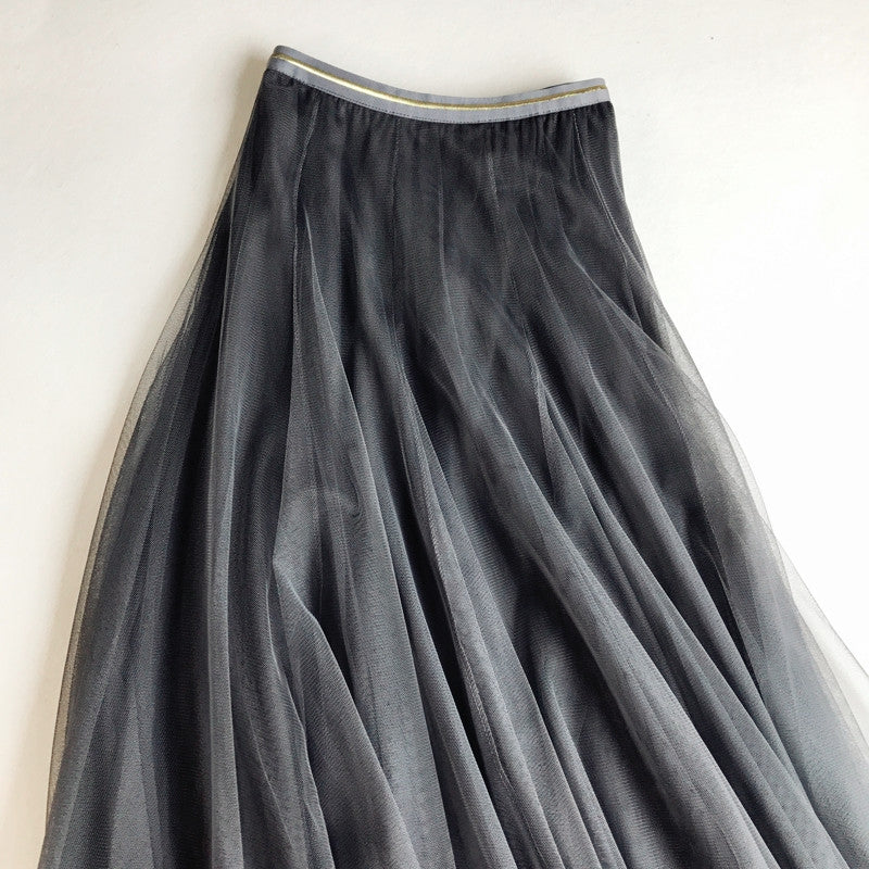 Mesh Midi Tulle Skirt | Elegant Summer Fairy Skirt