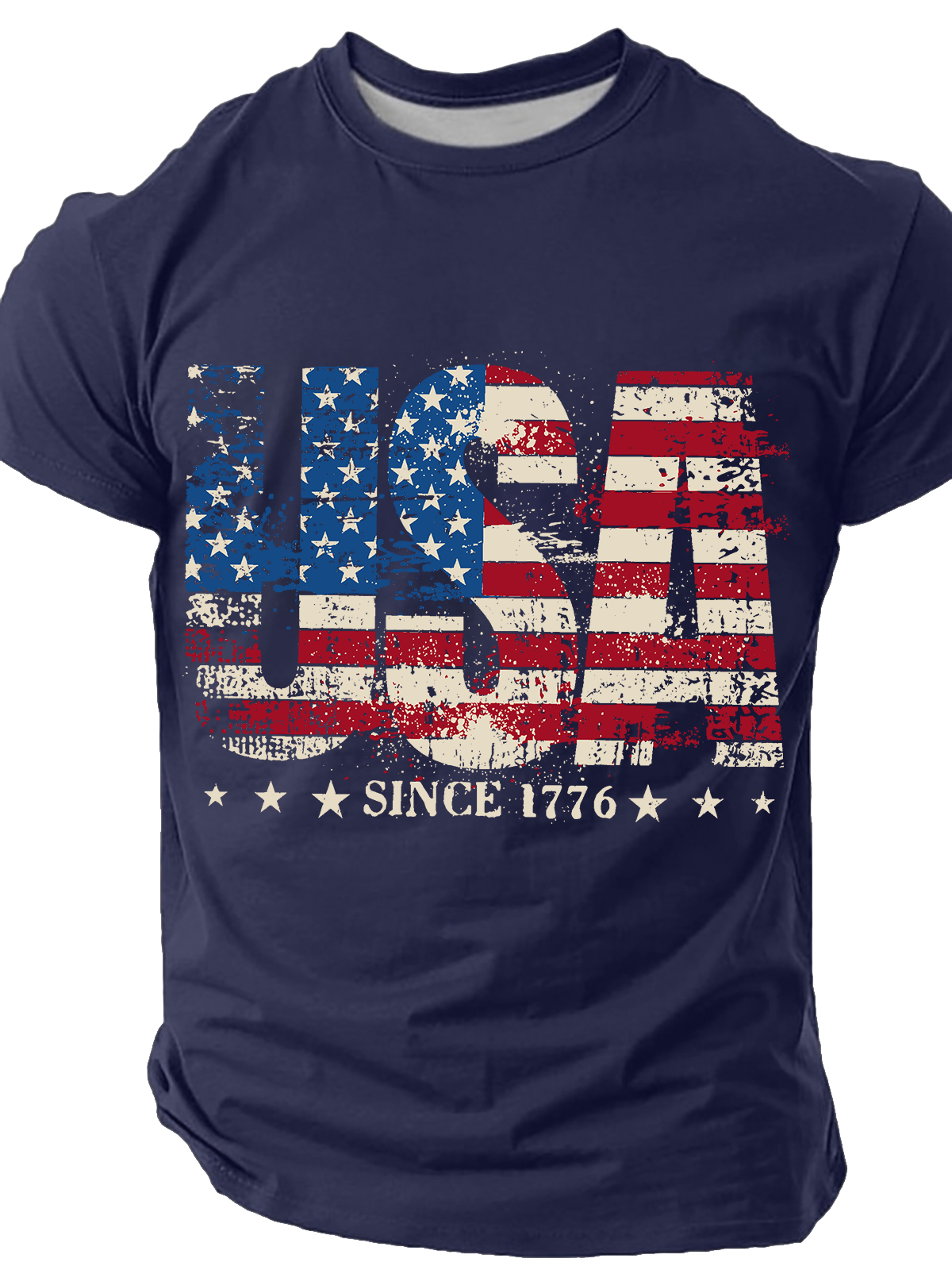 1776 Patriotic Independence Day Vintage Cotton T-Shirt