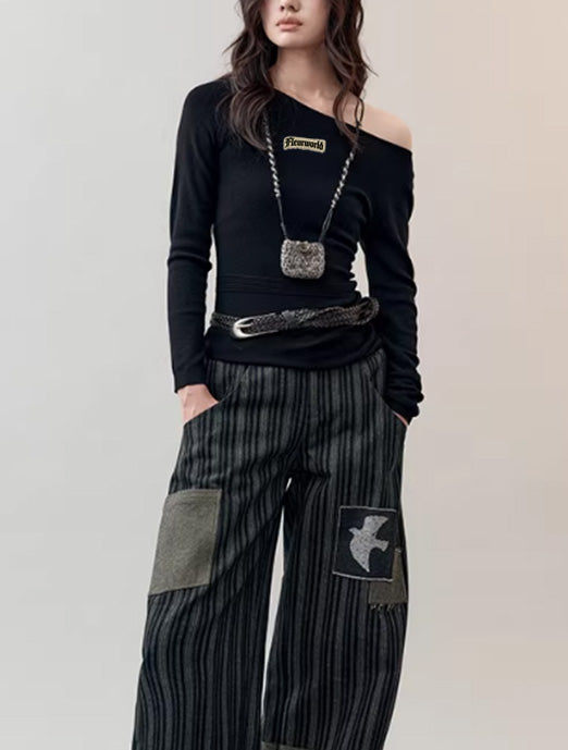 Lightweight Slim-Fit Long Sleeve Knit Tee