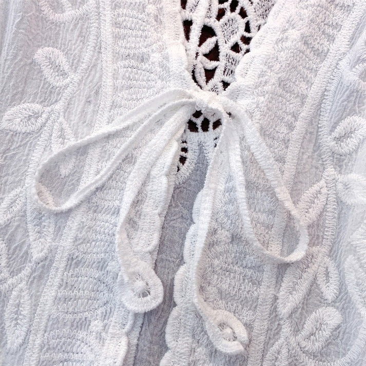 Boho Long Beach Bikini Cover-Up | Loose Plus-Size Resort Swimwear