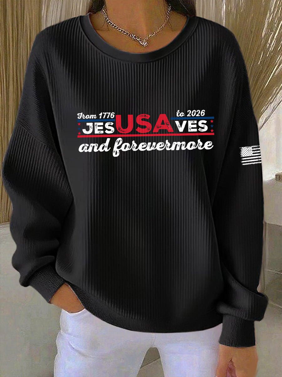 Women's 250 Printed Casual Sweatshirt