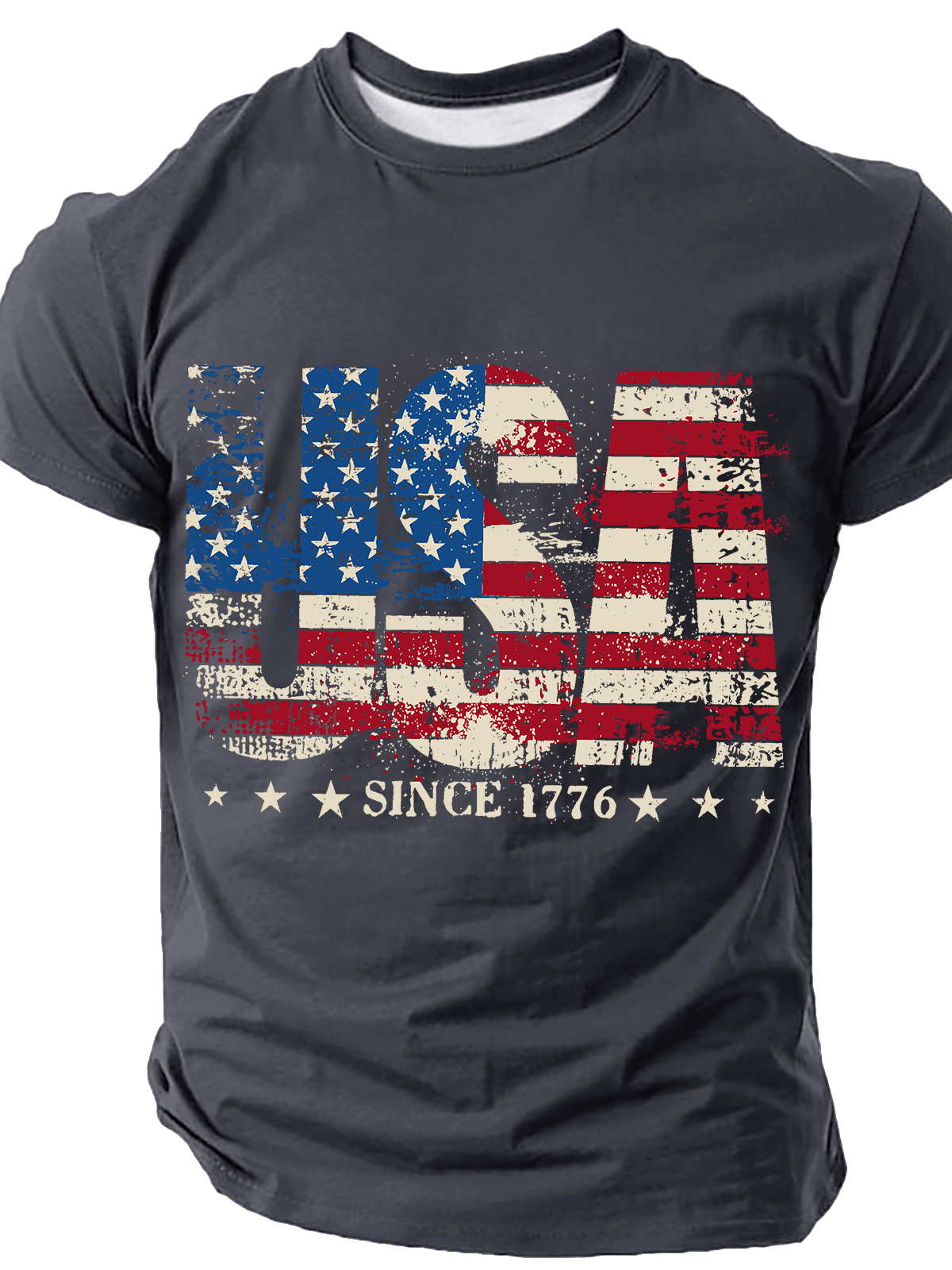 1776 Patriotic Independence Day Vintage Cotton T-Shirt