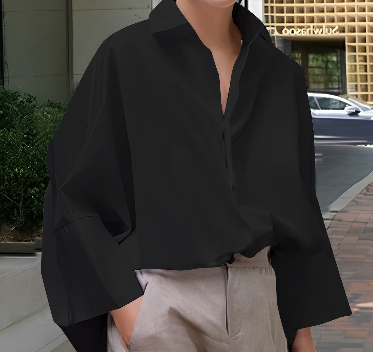 Casual White Short Sleeve Shirt | Lightweight Korean-Style Top