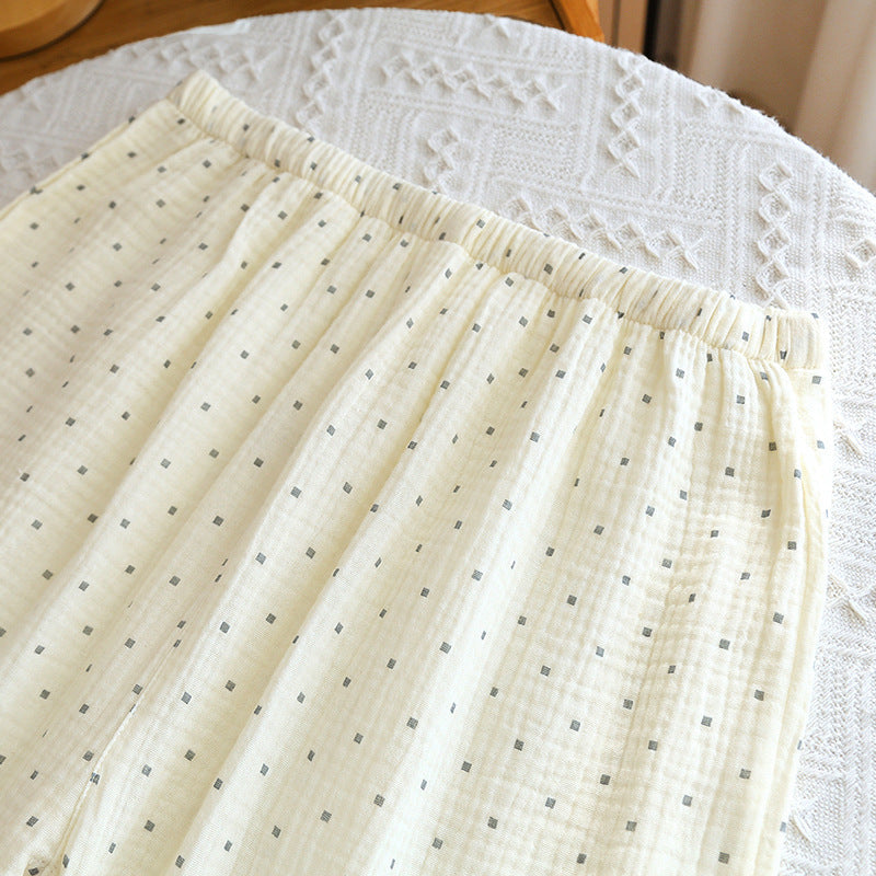 Cotton Long-Sleeve Loungewear Pajama Set | Relaxed Homewear Two-Piece Outfit