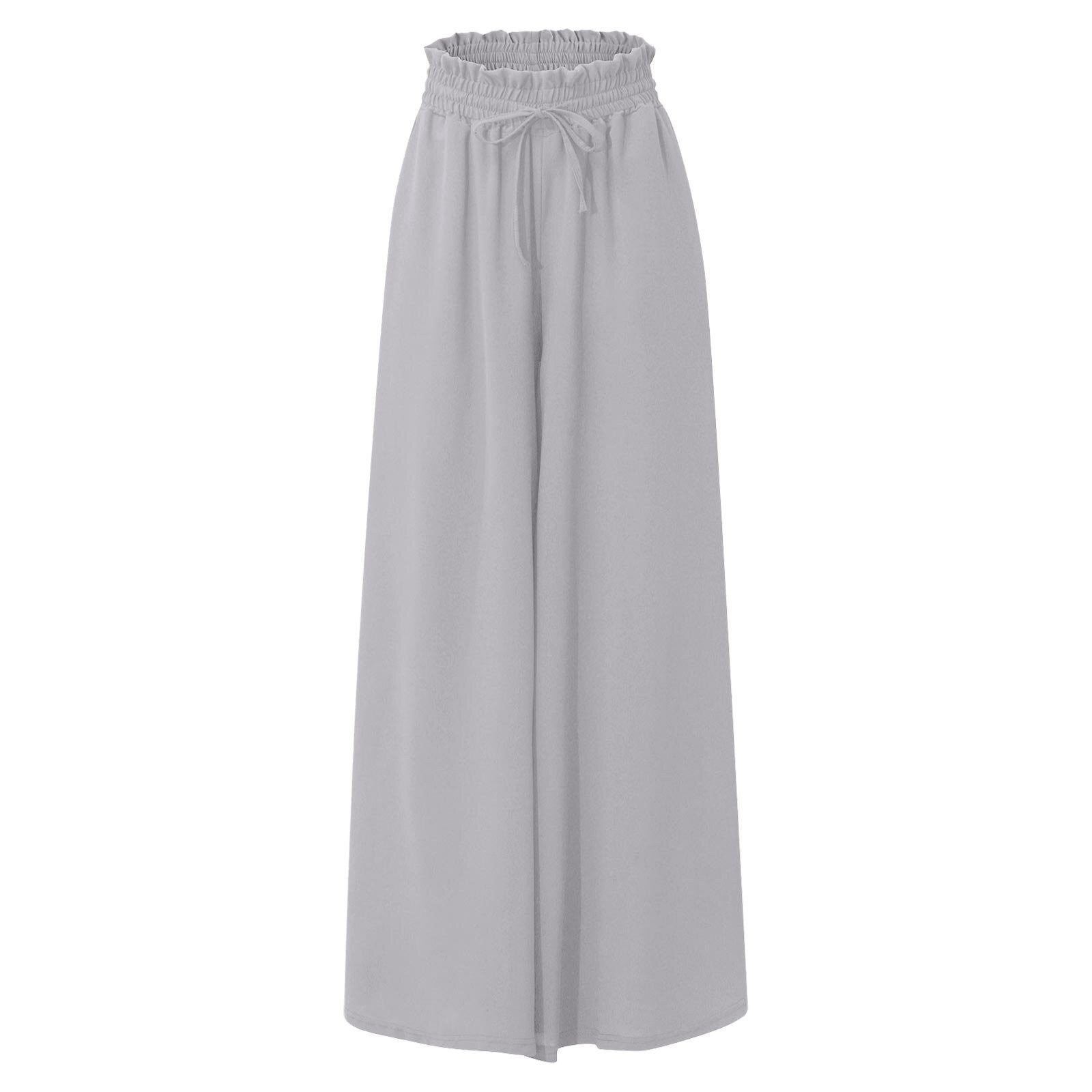 High-Waist Wide-Leg Skort Pants