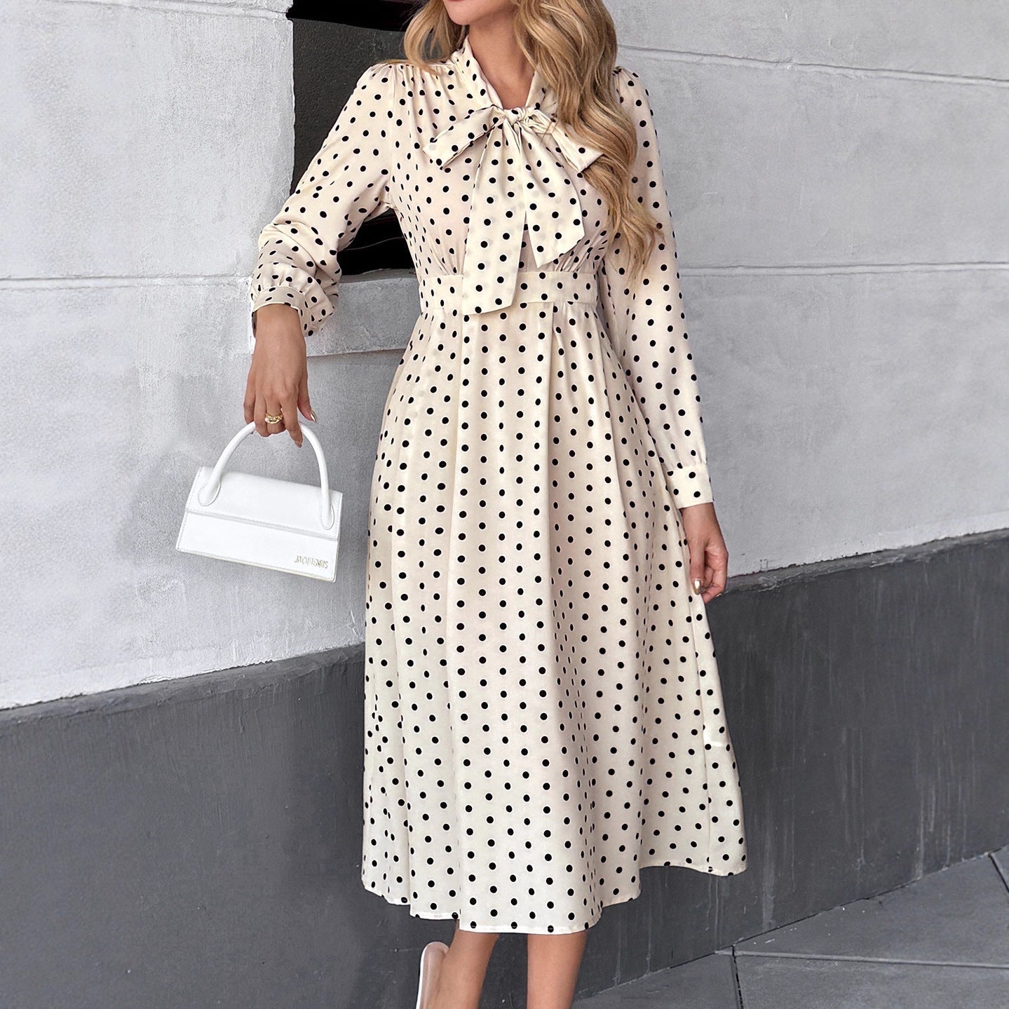 Polka Dot Bow Tie Dress