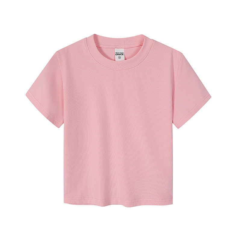 Basic White Short-Sleeve Crop Top