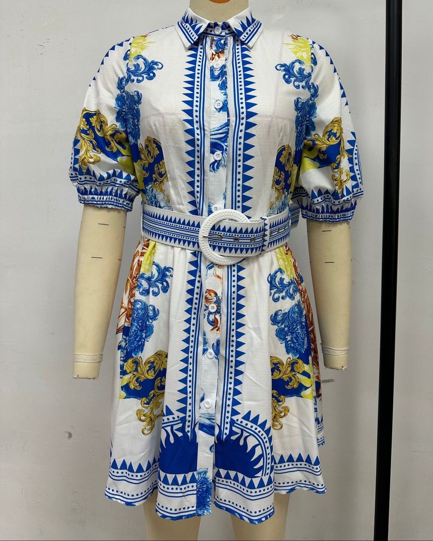 Fashion Printed Short Dress