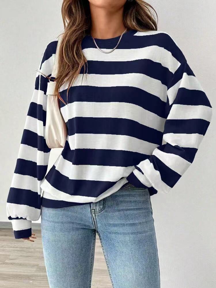 Striped Long-Sleeve Top