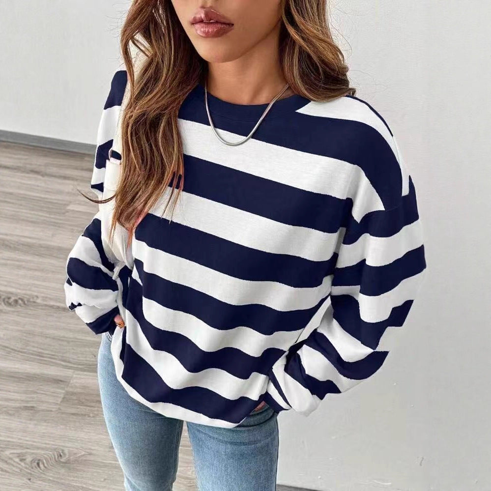 Striped Long-Sleeve Top