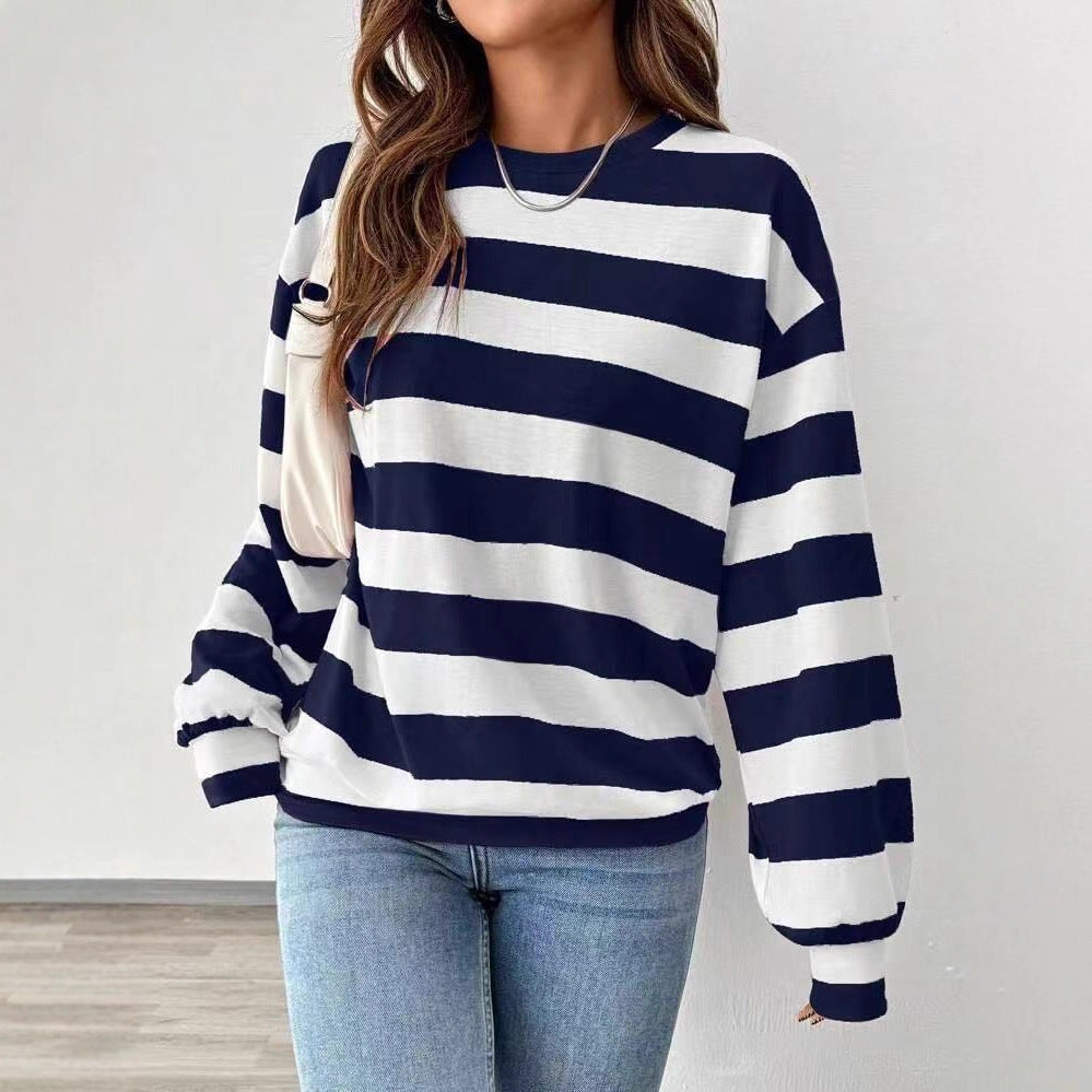 Striped Long-Sleeve Top