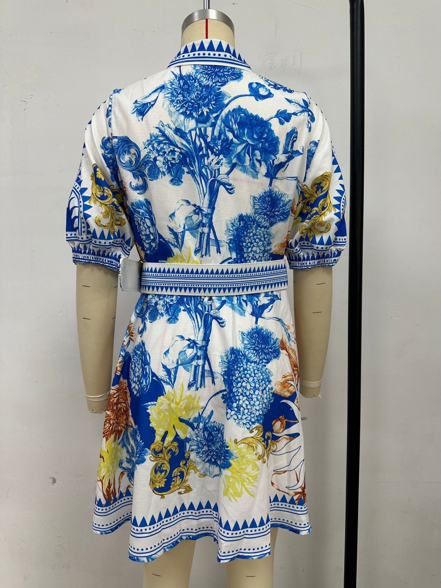 Fashion Printed Short Dress