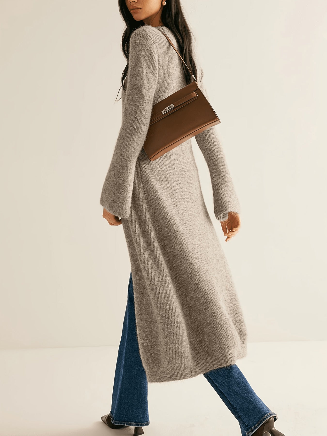 Vintage Longline Knit Cardigan