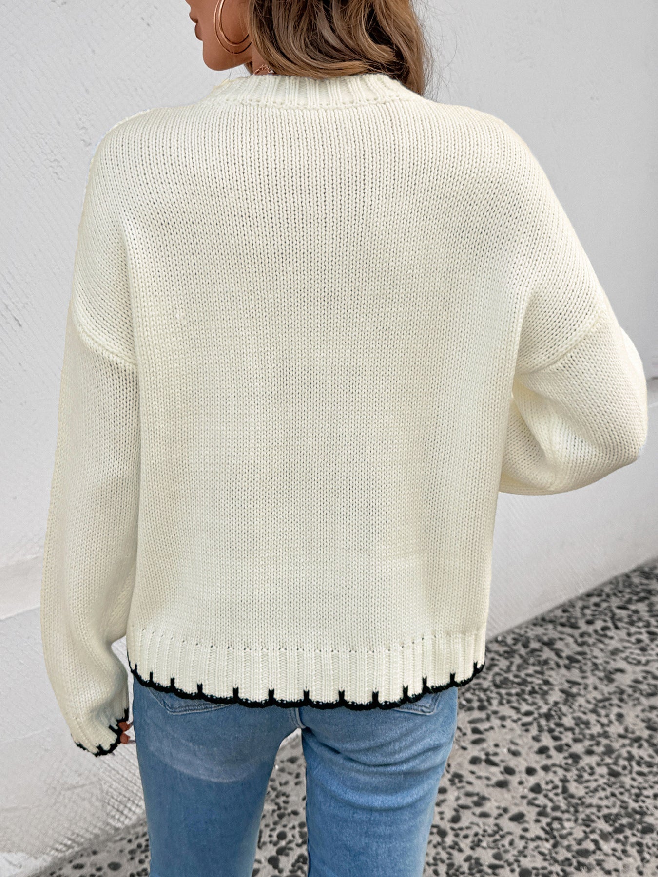 Women Striped Color Block Sweater