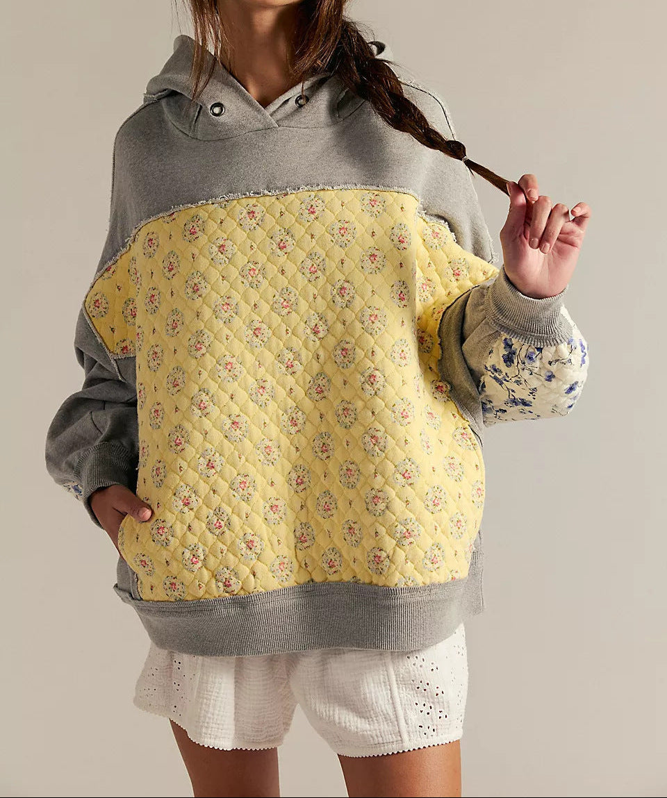 Women Embroidered Hooded Sweatshirt