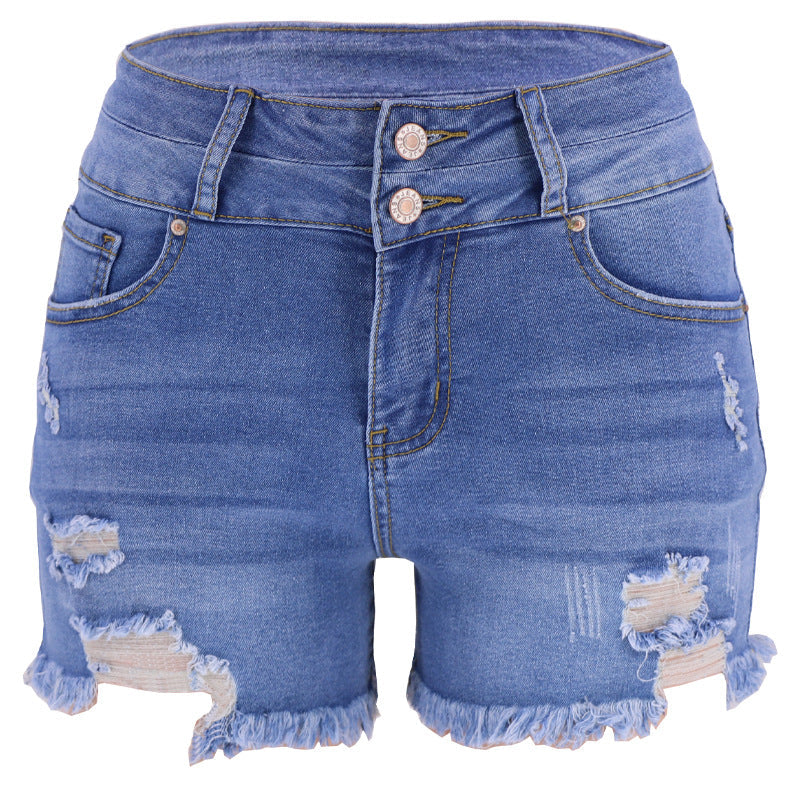 High Waist Ripped Denim Jeans