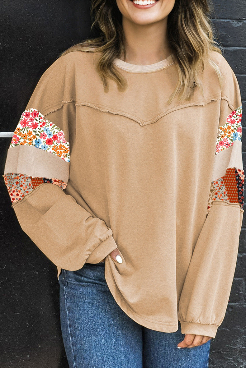 Women's Plus Size Printed Sweatshirt