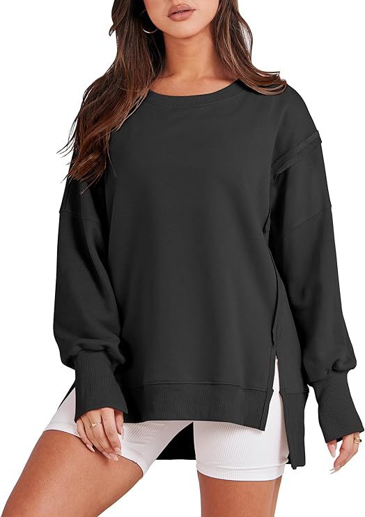 Raw Edge Slit Patchwork Sweatshirt