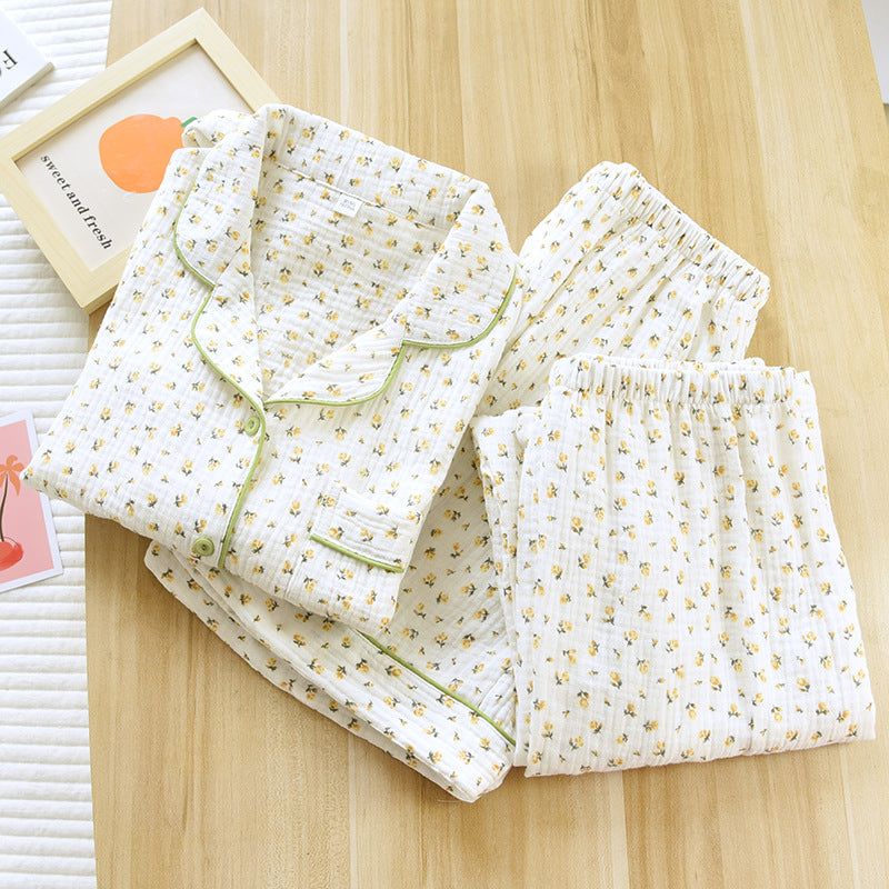 Women Cotton Short Sleeve Pajama Set
