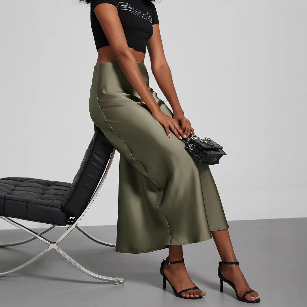 Satin Maxi Skirt