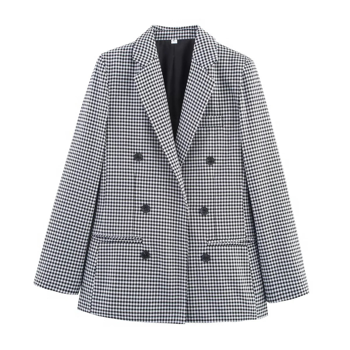 Houndstooth Tailored Blazer Jacket