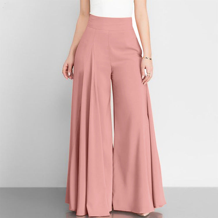 High-Waist Wide Leg Office Pants