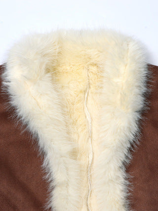 Longline Sherpa Fleece Warm Coat