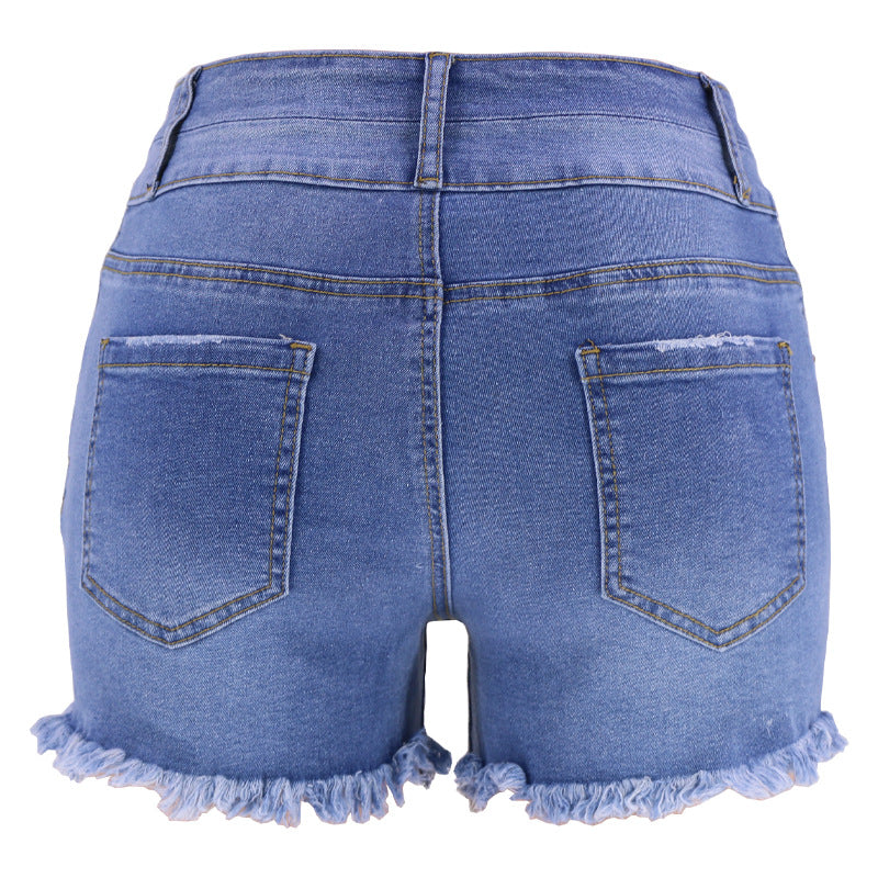 High Waist Ripped Denim Jeans