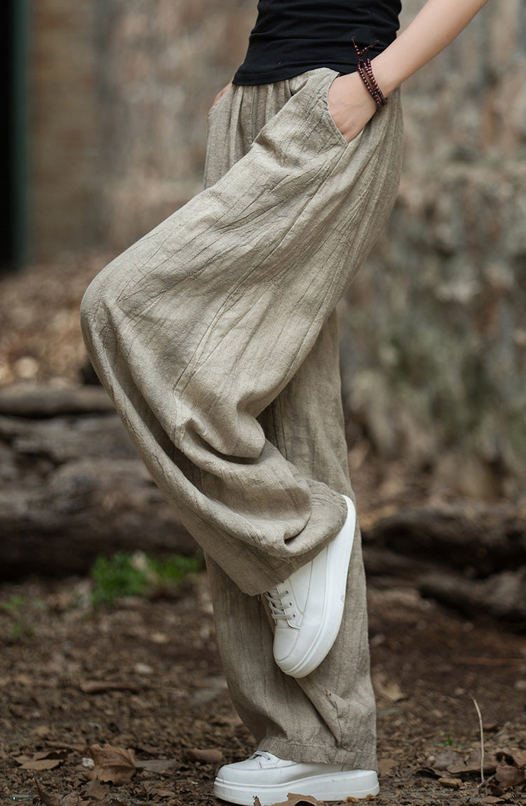 Tie-Dye Ramie Lantern Pants