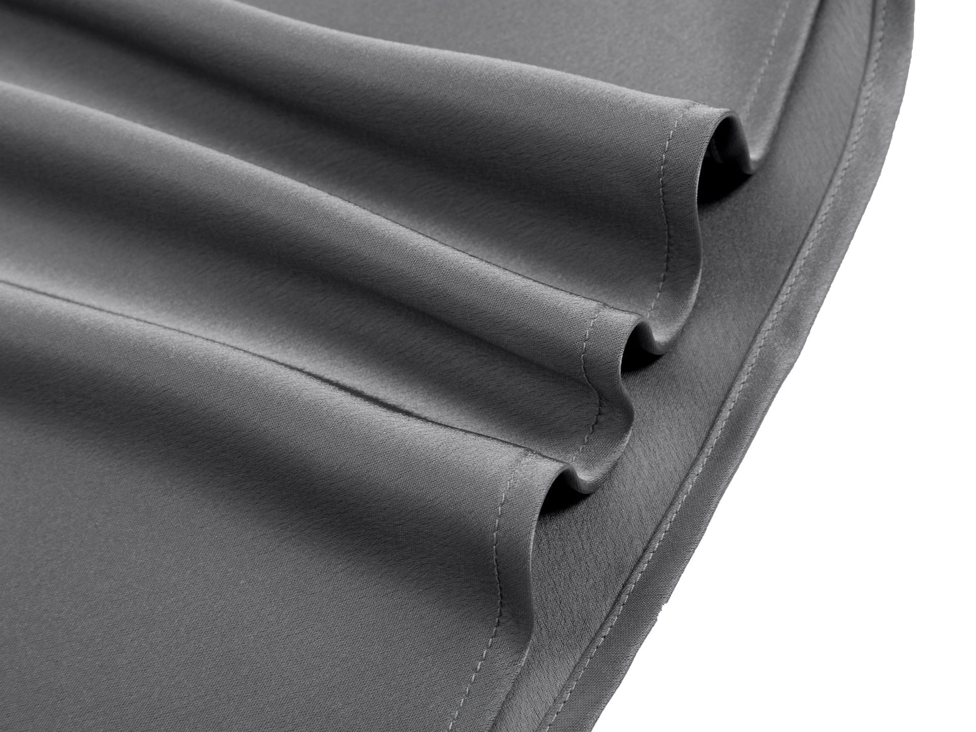 High-Waist Satin Drawstring Midi Skirt