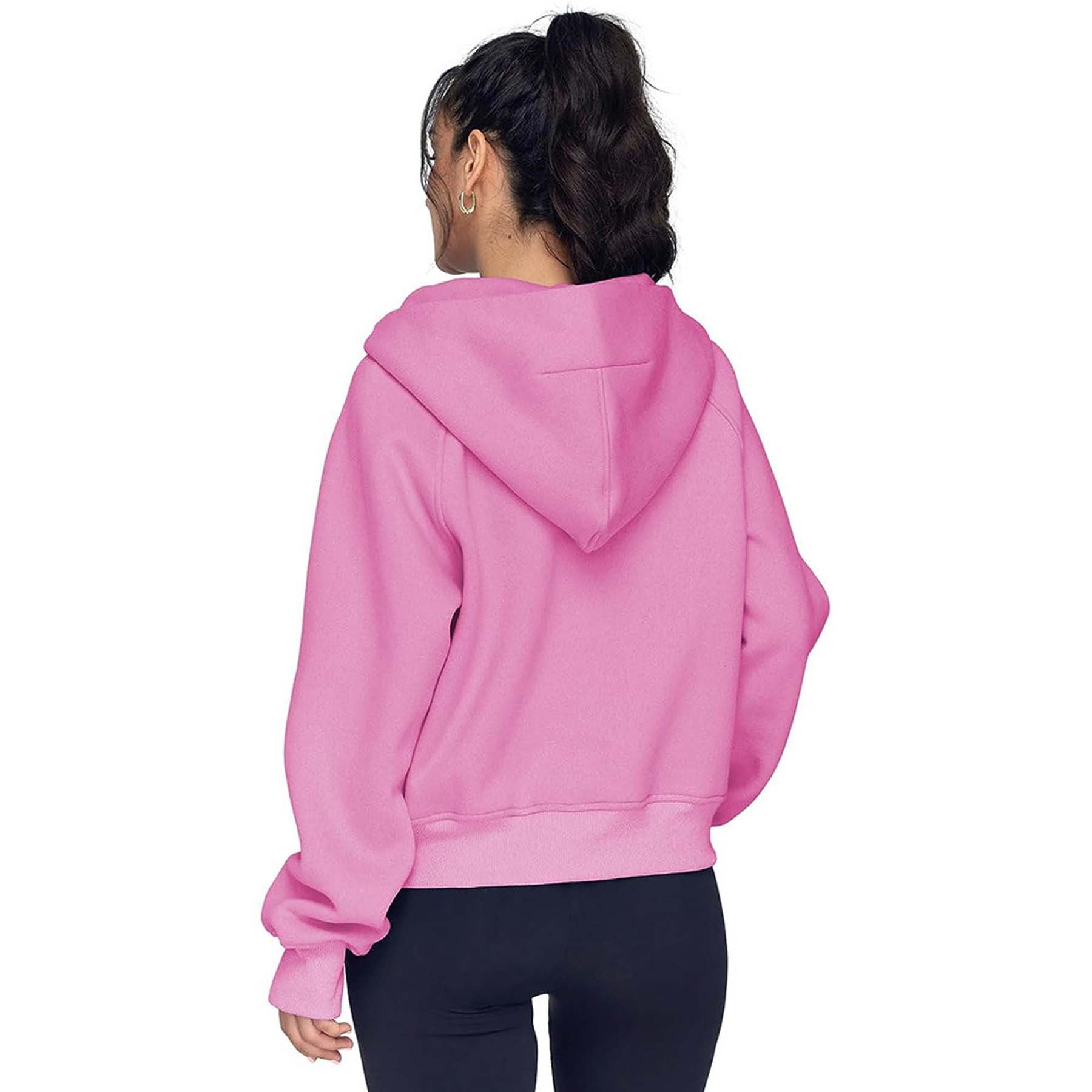 Women’s Hooded Zip-Up Thick Sweatshirt