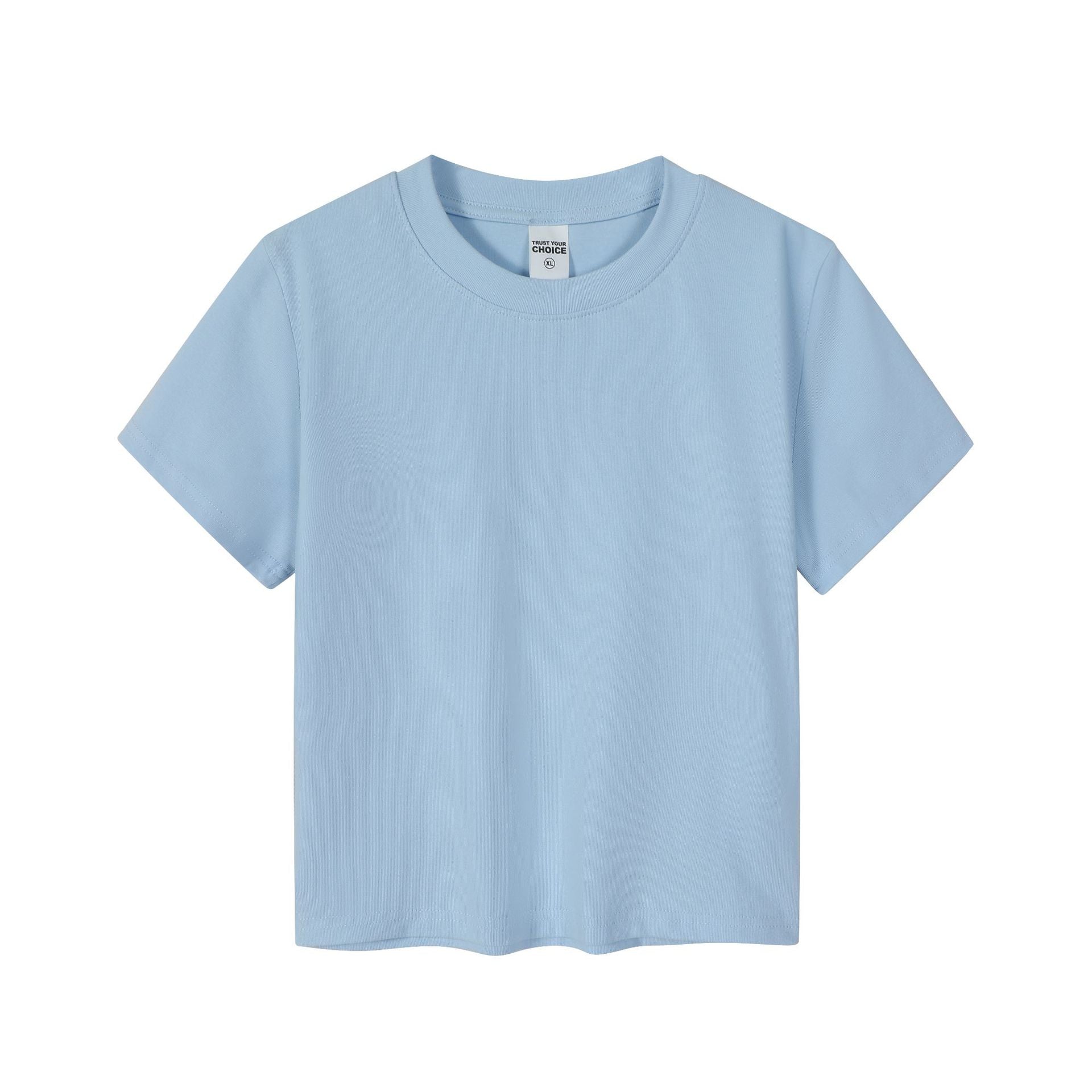 Basic White Short-Sleeve Crop Top