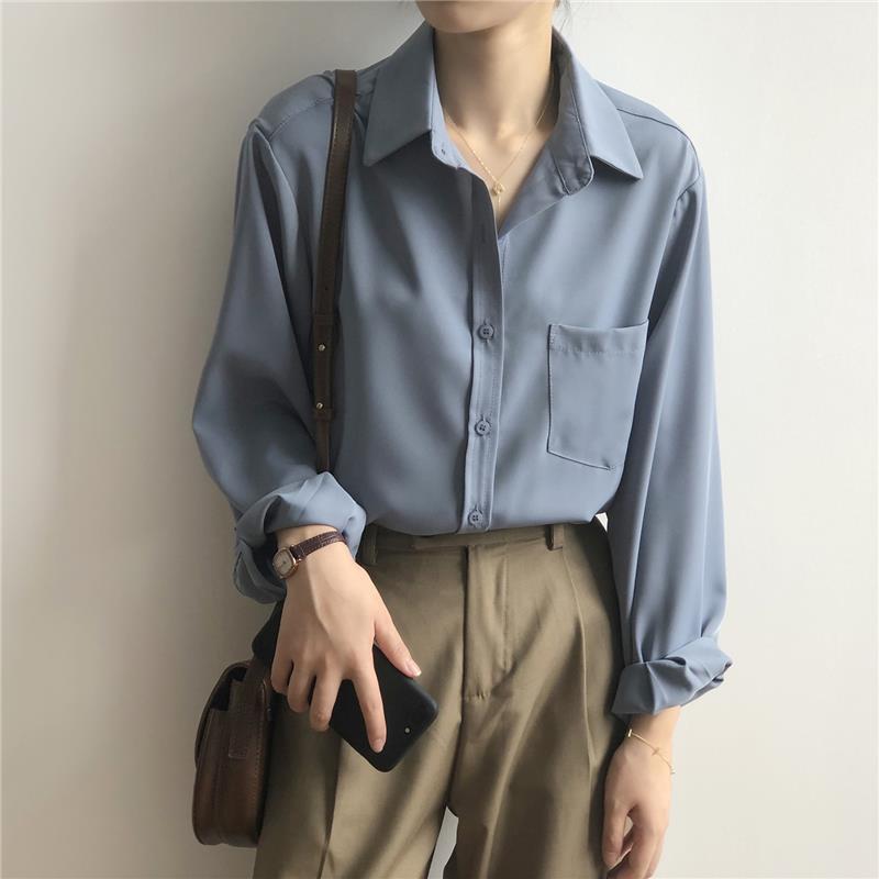 Relaxed Fit Minimalist Long Sleeve Top
