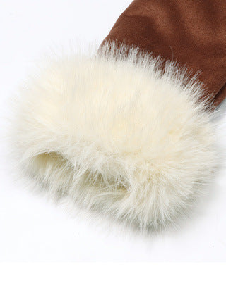 Longline Sherpa Fleece Warm Coat