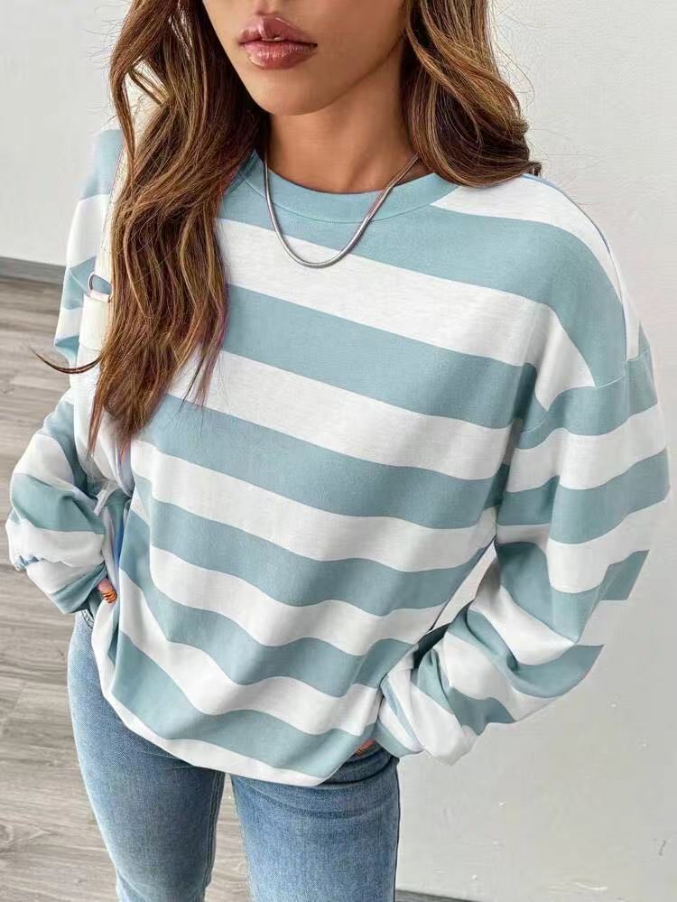 Striped Long-Sleeve Top