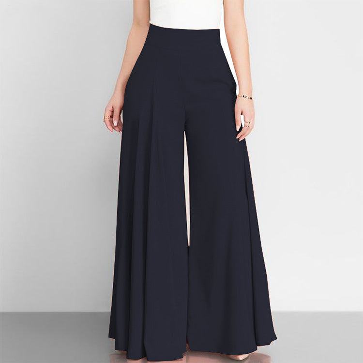 High-Waist Wide Leg Office Pants