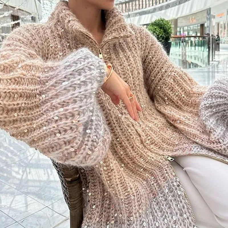 Vintage Style Knit Cardigan Sweater