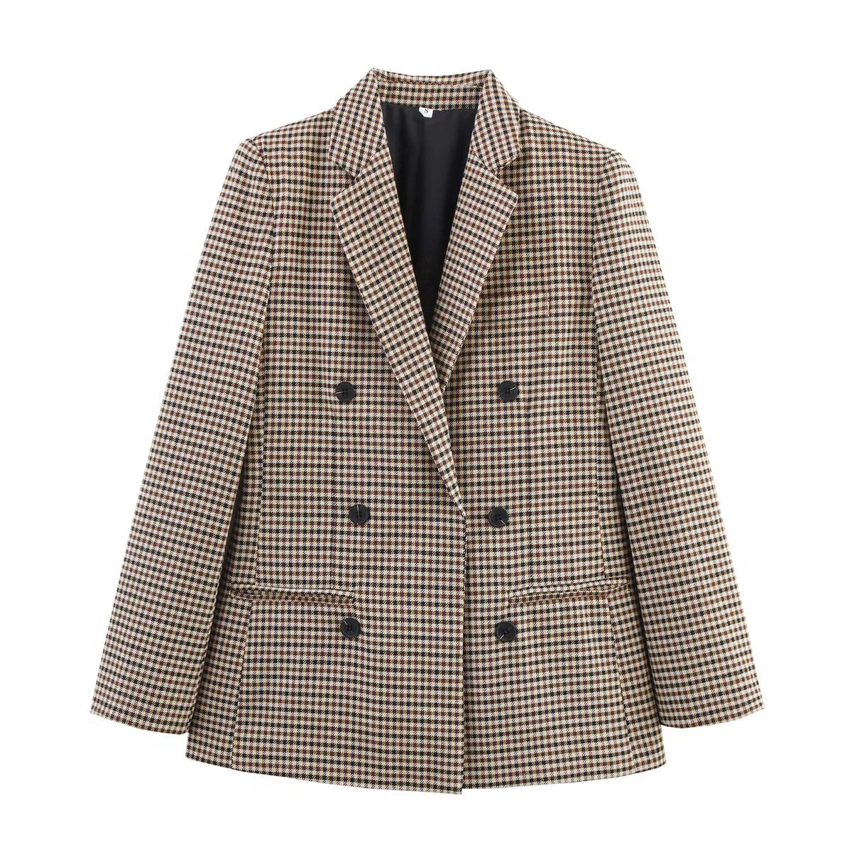 Houndstooth Tailored Blazer Jacket