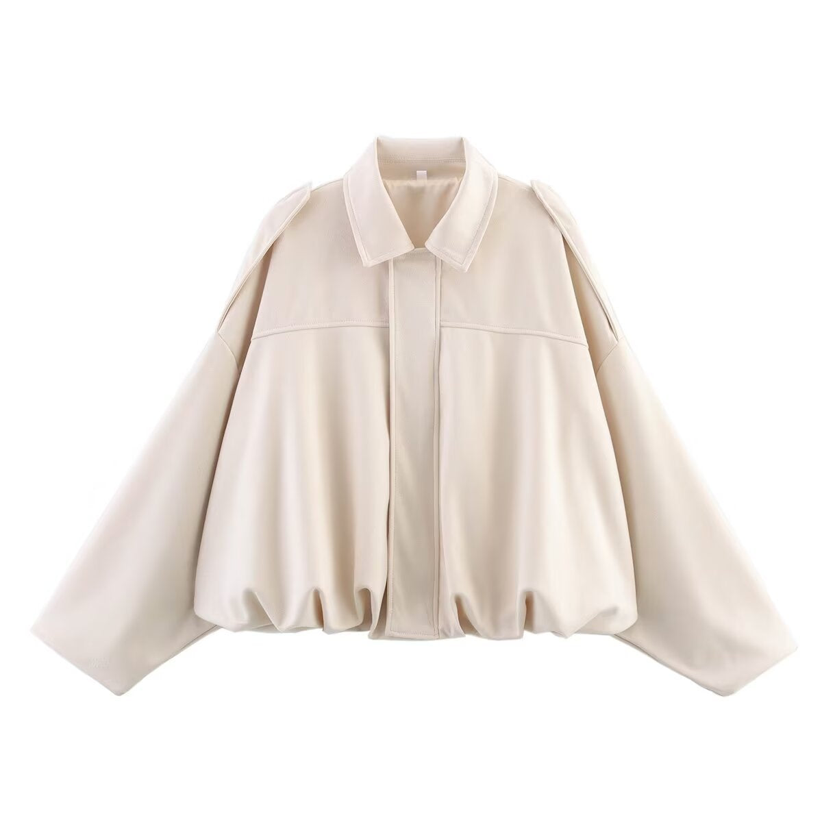 Suede Texture Zip-Up Bomber Jacket